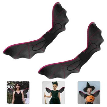 2 Pcs Asas de Morcego Crianças Traje de Halloween Decorações Infantil para Crianças Coloque Roupas de Meninas