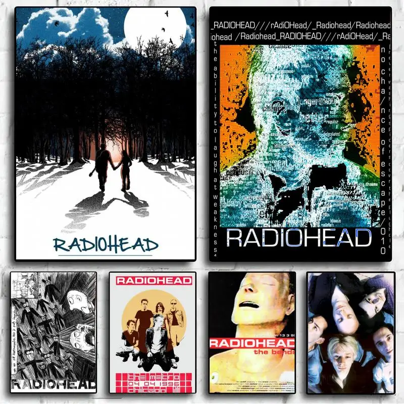 A Banda de Rock Radiohead, Música, Arte CARTAZ de Parede Imagens Para a Sala de Outono Decoração
