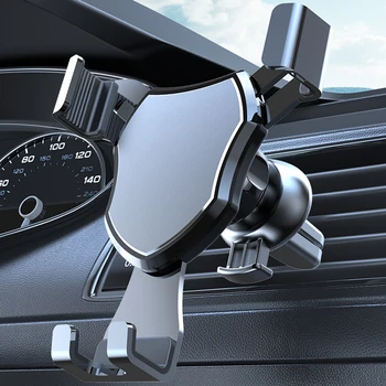 Telefone de Montagem para Proteção do Carro Suporte Universal para Fixação Suporte de apoio ABS Espelho de Mãos amigas Livre de Ar de Ventilação