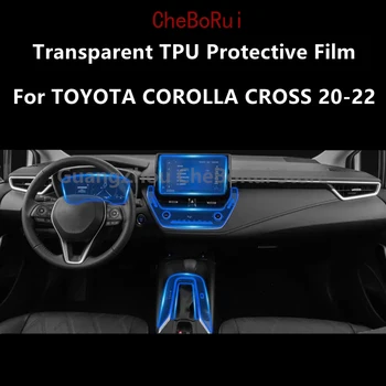 Para TOYOTA COROLLA CRUZ 20-22 Interior do Carro do Centro da Consola de TPU Transparente Película Protetora Anti-risco Reparação Filme Acessórios
