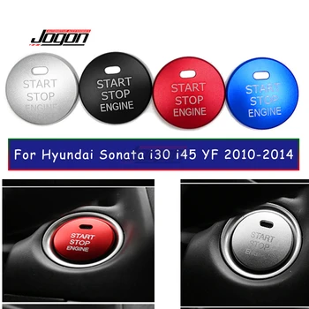 Para Hyundai Sonata i30 i45 YF 2010 2011 2012 2013 2014 Interior do Carro Start Stop Botão de troca de Tampa do Motor Guarnição Acessórios