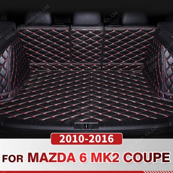 Auto de Cobertura Total Tapete Tronco Para Mazda 6 Coupé MK2 2010-2016 15 14 13 12 11 Car Boot Capa de Almofada Interior Protetor de Acessórios