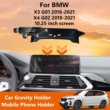 Carro de Telefone Celular de Gravidade Suporte de GPS de Navegação Titular Acessórios Para BMW X3 G01 X4 G02 2018-2021 Tela De 10,25 Polegadas Dedicar