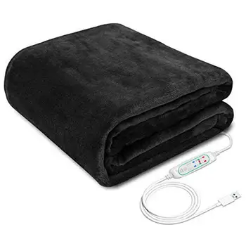 USB 80x45cm Aquecimento Elétrico Cobertor Xale Lavável 3 ajustes do Calor Com a Função de Temporização de Carro para Casa de Inverno Quente Aquecida Cobertor
