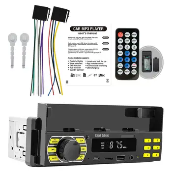 Aparelho De Som De Carro V5.0 Controle Remoto TF Cartão de FM de Áudio Display LED AUX MP3 Receptor de Rádio FM para Carros