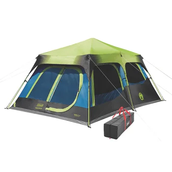 Coleman® 10-Pessoa Quarto Escuro™ Cabine Barraca de Camping com Instalação Instantânea, 1 Quarto, Azul