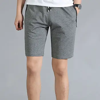 Homens Confortável Esportes Shorts Moda Verão Respirável Mens Calças Curtas Preto Cinza Azul Roupas Para Ginástica