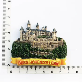 O Castelo de Hohenzollern, Alemanha Ímãs de Geladeira de Viagem 3D Memorial Magnético Frigorífico