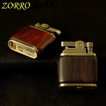 Zorro Cobre Puro, Querosene mais Leves de Madeira feito à mão Shell Antiquado Nostálgico mais leve dos Homens de Fumar Dom de Fumar Acessórios