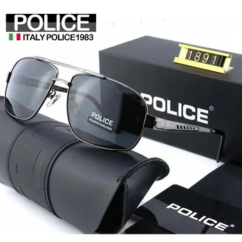 Itália Polícia Óculos de sol Polarizados, 1983 Espelho de Cores para Homens de Condução de Óculos de Sol das Mulheres com UV 400 Proteção Piloto P1891