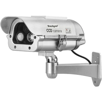 Posta Solar do CCTV de Segurança Falso, Fictício Câmera com Sensor de Humano e Luzes, Flash, Exterior, Interior de Simulação de Câmera