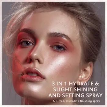 10ml de Maquiagem Definição de Spray Galaxy Glitter Face Definição de Spray de Suor Impermeável de Controle de Óleo de Longa Duração Spray Face Foundation