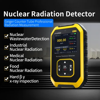 GC01 Nuclear Detector de Radiação Geiger Counter Profissional de Mármore Radiação de Ionização de Pessoal Dose de Alarme Radioativos Testador
