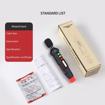 Mini Digital Medidor de Nível de Som Loggers30-130dB AudiosNoise Instrumento de Medição MinisDB Medidor Ambiental Testador de Alarme
