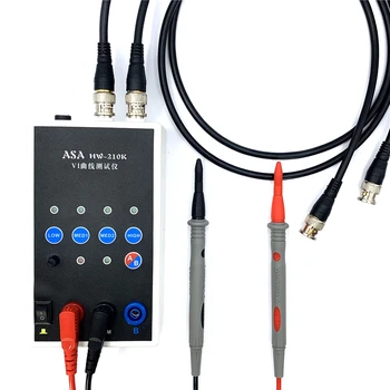 HW-210K Portátil Dual-channel VI Curva Testador Placa de Circuito On-line de Detecção de ASA Testador 4 Engrenagem Frequência Alternada de Velocidade