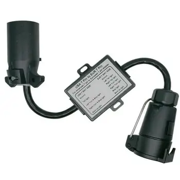 EUA para a UE Trailer do Conversor de Luz NOS 7-Forma de Lâmina de Soquete para a UE 7-Pin Plug Redonda