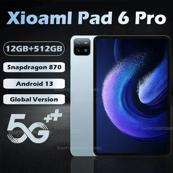 2023 Pad 6 Pro Tablet Android 13 11 polegadas Snapdragon 888 Ecrã IPS da Tabuleta de 12 gb 512 GB Comprimidos PC Versão Global 5G wi-FI Pad Pro 6