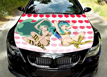 Lum (Urusei Yatsura) Anime Capa do Carro de Adesivos de Vinil Envoltório de Película de Vinil Tampa do Motor Decalques Adesivo no Carro de Acessórios Auto