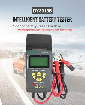 DUOYI DY3015B 12V 24V Bateria de Carro Testador Automático de Arranque e Carregamento Testador de CCA de Chumbo-ácido Multifunções Digital Analisador de Diagnóstico