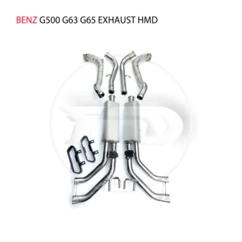 HMD Aço Inoxidável Sistema de Escape tubo de água E Catback É Adequado Para o Benz G500 G63 G65 Modificação Eletrônico da Válvula