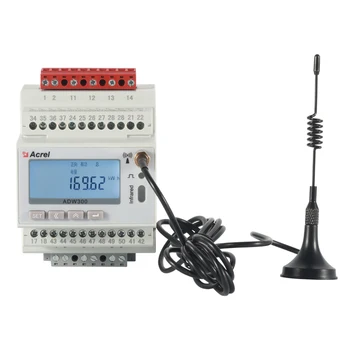 Inteligente medidor de energia ADW300-FI que pode ligar para um APLICATIVO que permite aos usuários monitorar o seu consumo de electricidade