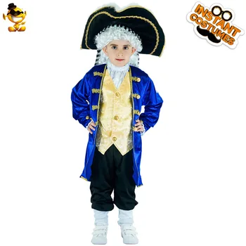 Halloween Menino Filho Medieval Capitão De Mar De Cosplay Fantasia De Pirata