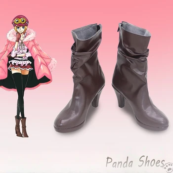 Anime Koala Cosplay Sapatos Jogo de Anime Cos Marrom Botas Koala Quadrinhos Cosplay Traje Prop Sapatos para Con Festa de Halloween