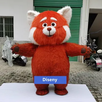 Cosplay 200cm Pixar Transformando Vermelho Inflável Urso Mascote do Traje de Publicidade cerimônia, Festa a Fantasia carnaval de Animais executar