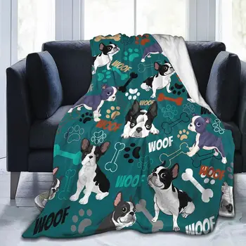 SaltaStore Boston Terrier Cobertor Macio, Aconchegante Boston Terrier Jogar Cobertores para Crianças, Meninas, Mulheres, Adultos Boston Amante do Cão Presentes