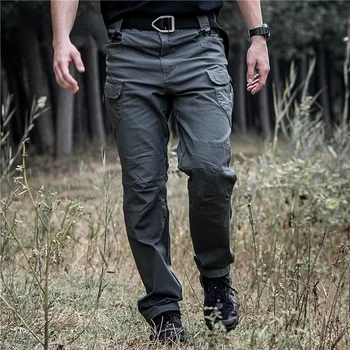 Tático militar Calças de Homens Calças Multi-Exército de bolso Exterior de Algodão Casual calças de Moletom Corredores