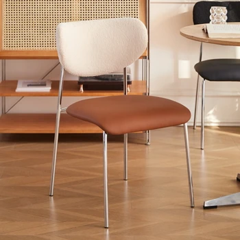 Quarto Encosto de Cadeiras de Jantar Vaidade Casa Simples de Luxo Cadeiras de Jantar Único Fezes Estudo Muebles Hogar Salão de Móveis de QF50DC