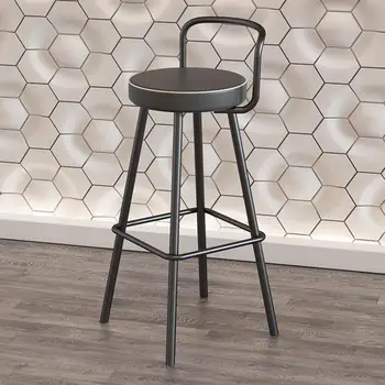 Chão De Cozinha, Cadeiras De Escritório De Alta Moderno Design Redondo De Metal Minimalista Cadeira De Varanda, Sala De Jantar Fezes Cadeiras Para Pequenos Espaços Móveis Para Casa
