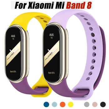 Pulseira de Silicone Para Xiaomi Mi banda 8 Pulseira de cinto de Esporte colorida pulseira de substituição Smartwatch para Xiaomi mi banda 8 pulseira