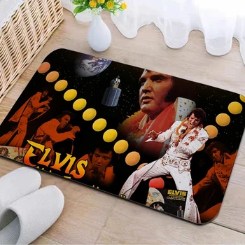 Sala De Estar Tapete De Elvis Presley Capacho Da Porta De Entrada Tapete Absorvente De Cozinha Decoraction Floormat Corredor Longo Corredor De Carpete Tapete