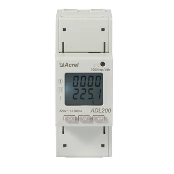Digital de fase Única do trilho DIN instalação 80A 220V potência de entrada de medição: medidor de energia