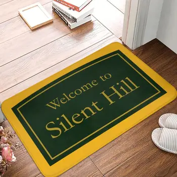 Bem-Vindo A Silent Hill, Porta Da Frente Tapete Antiderrapante Impermeável Exterior Do Tapete Da Entrada, Casa De Banho Pavimento De Entrada Tapete Carpete