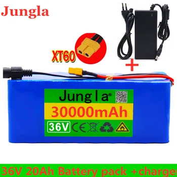 36V10S4P 30Ah bateria 500W batteria anúncio alta potenza 42V 30000mAh Ebike elettrica BMS 42v batteria con xt60 spina + carregador