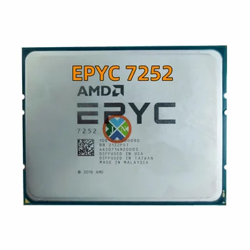 USADO AMD EPYC 7252 3.1 Ghz de Núcleo 8/16 Thread L3 Cache de 64MB TDP 120W SP3 Até 3.2 GHz 7002 Série de CPU do Servidor