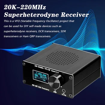 20K-220MHz Receptor super-heteródino SDR PRESUNTO QRP Transceptor de RF Gerador de Rádio Depurador para Homebrew Transceptores QRP