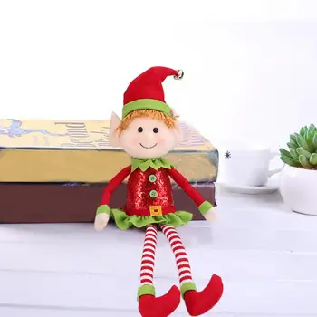 Dsktop Elf Boneca Brinquedo Colorido de pernas Longas Brinquedo de Pelúcia 65cm Duende Decoração de Boneca Artesanal Adorável área de Trabalho para o Partido