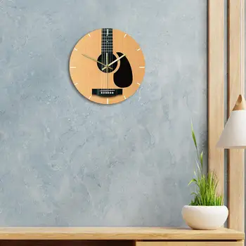 30cm de Guitarra Relógio de Parede de Música Minimalista PP para a Home do Guitarrista