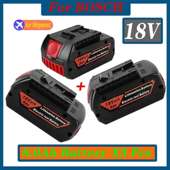 18V8.0Ah bateria Recarregável Li-Ion Bateria Para Bosch 18V de Potência Ferramenta de Cópia de segurança 8000mah Portátil de Substituição BOSCH Bateria 18V BAT609