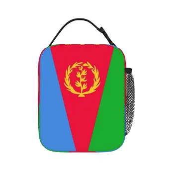 Eritreia Bandeira Bandeira de Almoço Isolados Sacos Estanques Piquenique Bolsa Térmica Cooler Almoço Box Lunch Tote para a Mulher Trabalhar as Crianças da Escola