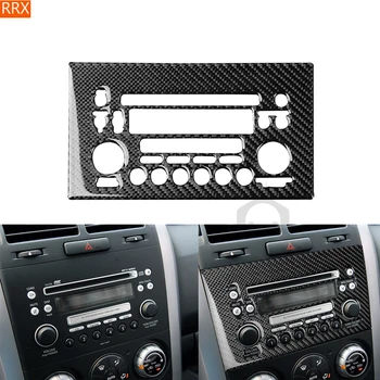 A Fibra De Carbono Para Suzuki Grand Vitara 2006-2013 Console Central De Rádio Painel De Adesivos Interior Do Carro E Acessórios Decorativos