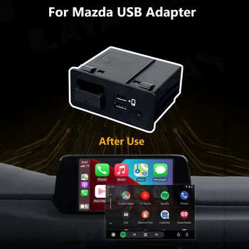 Com fio CarPlay Apple Android Auto Adaptador USB Hub para o Retrofit de OEM Mazda CX3 CX4 CX5 CX8 CX9 MX5 Para Mazda 2 3 6