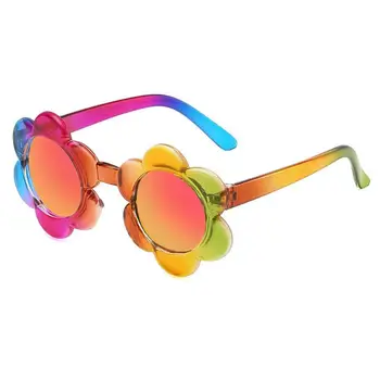 Crianças Bonito dos desenhos animados de Girassol Óculos de sol de Meninas Meninos de Sol, Óculos de Proteção Bonito Moda de Verão, Óculos de 1-5 Anos de Idade as Crianças