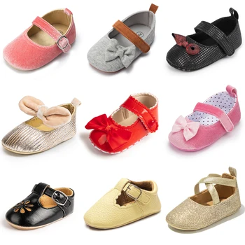 KIDSUN Sapatos de Bebê Meninas Primavera, Outono, Crianças, Sapatos Mocassins Primeiro Caminhantes Anti-Derrapante Prewalkers Sapatos Recém-0-18M