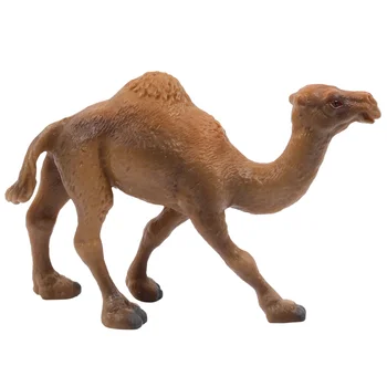 Camelo Enfeites de Animais silvestres Adorno Modelo de Simulação de Mini-Figuras de Ação Brinquedo para Crianças de Plástico Decorações de Bolo Toppers