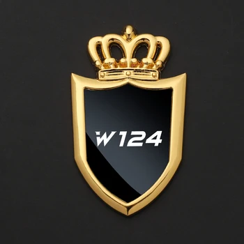 Carro adesivos emblema do lado do windows corpo de metal adesivos de carros para a Mercedes Benz W124 Acessórios do carro COM o LOGOTIPO