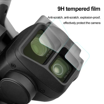 Lente Temperado Filme Kit Anti-risco HD de Vidro Temperado Protetor de Tela à Prova de Explosão Câmera Acessórios para AR Drone 3